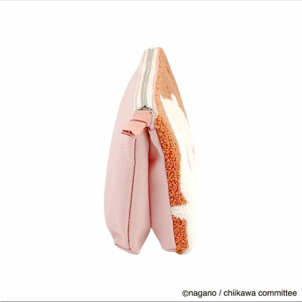 chiikawa Chikawa Sagara 3 Pocket Pouch Pink - Picture 3 of 12